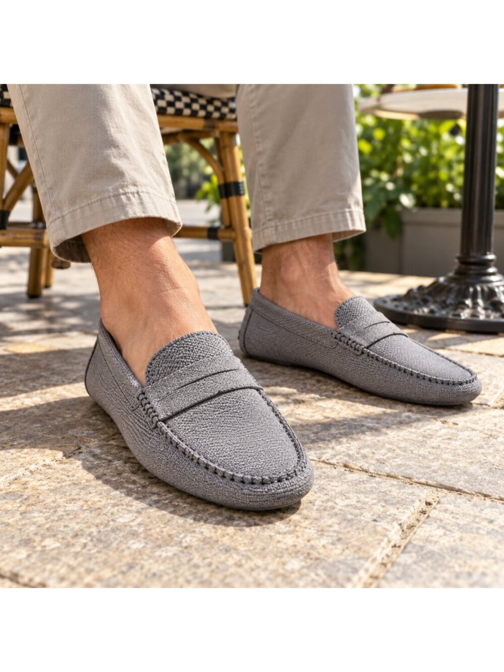 Rothy’s Men’s The Driving Loafer In Graphite Grey Size US 9
